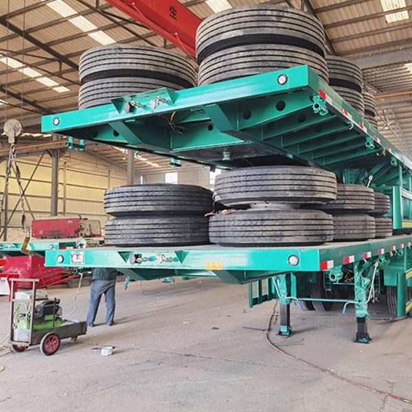 40ft Container Flatbed Semi Trailer 40 feet Truck Semi Trailer Flatbed Trailers