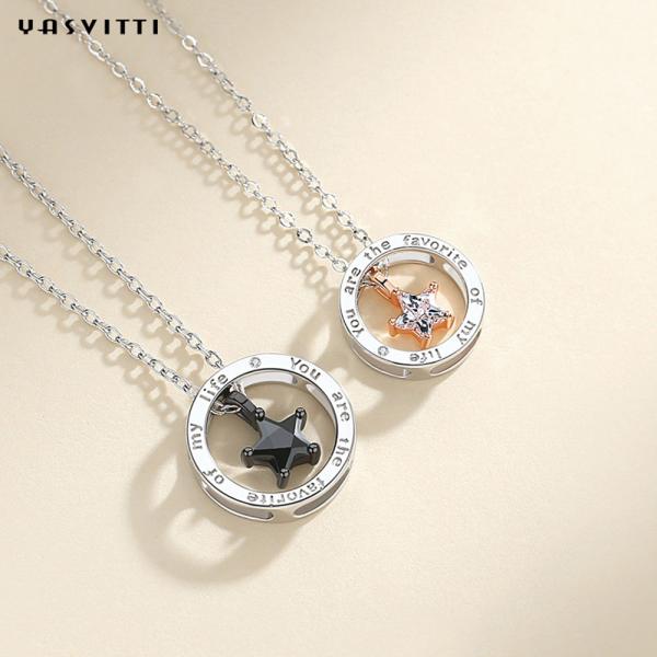 бриллиантовое колье звезды ожерелиь 1.3g ювелирных изделий 6.3in 316L SS стерлинговое серебряное