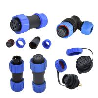 Conector de poder impermeable de gran intensidad de SP11 SP13 SP21 2 - 12 Pin Plastic Plug Socket Cap