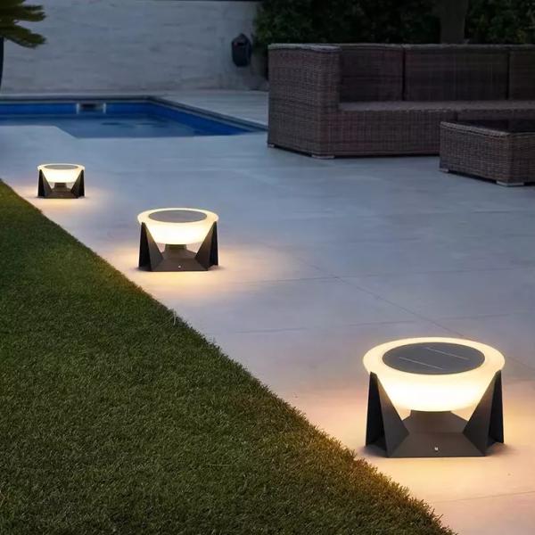 Solar Pillar Light with Support Dimmer Long Lifespan and Working Time hours of 50000