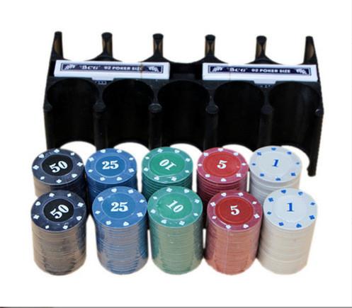 OEM Texas Hold 'Em Poker Set Blackjack Game With 200 Chips Tablecloth In Tinplate Box