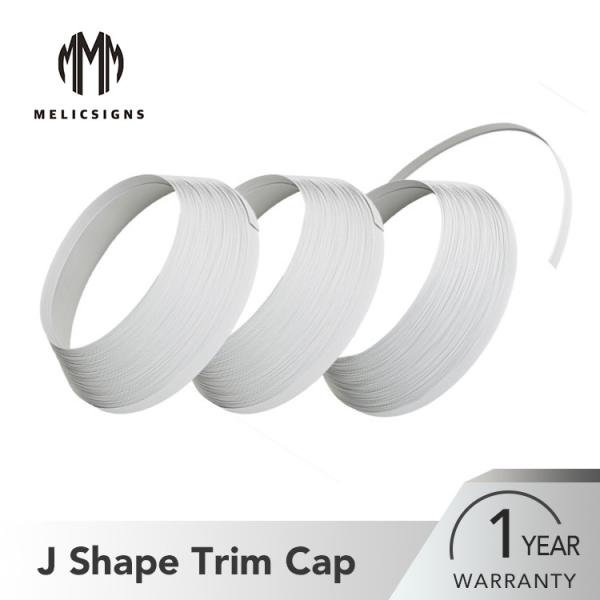 Sign Making 35/45m Length Plastic Trim Cap Aluminum Core White Color Simple Handicraft
