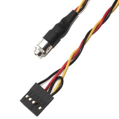 Molex 22 55 2101 montagem feita sob encomenda Jack audio do painel do passo 3.5mm do chicote de fios de cabo 2.54mm