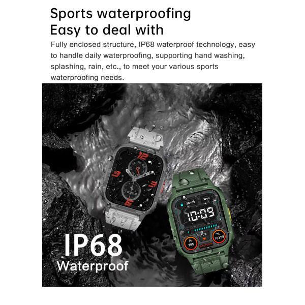 LW9 App Сердечный ритм Спорт Умные часы Магнитное зарядное устройство с 1,95 дюймовым IPS экраном