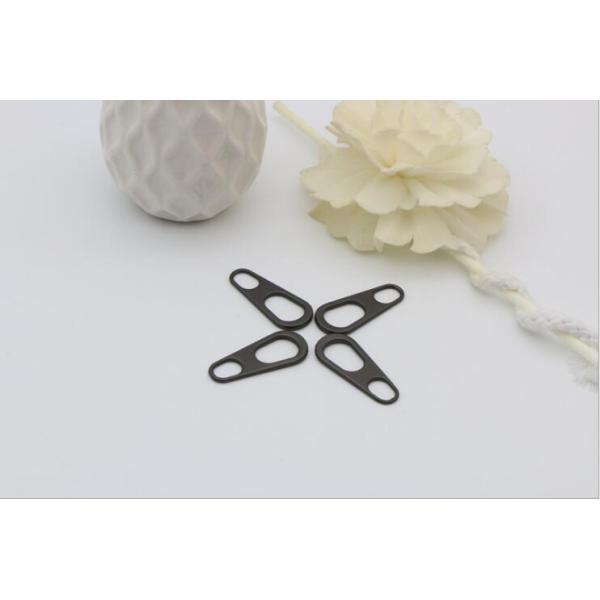 Best price wholesale metal accessories matte gunmetal color handbag zipper puller with sliders 3#