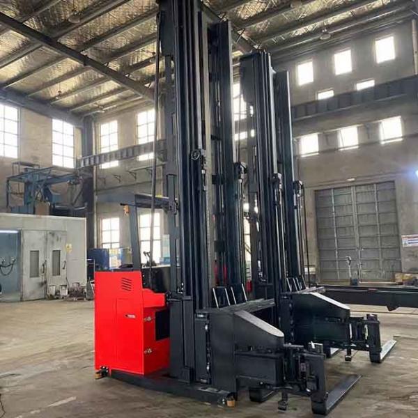 1500kg CSD15 1.5T 3 way pallet stacker standing type Triplex mast 3m to 4.5m