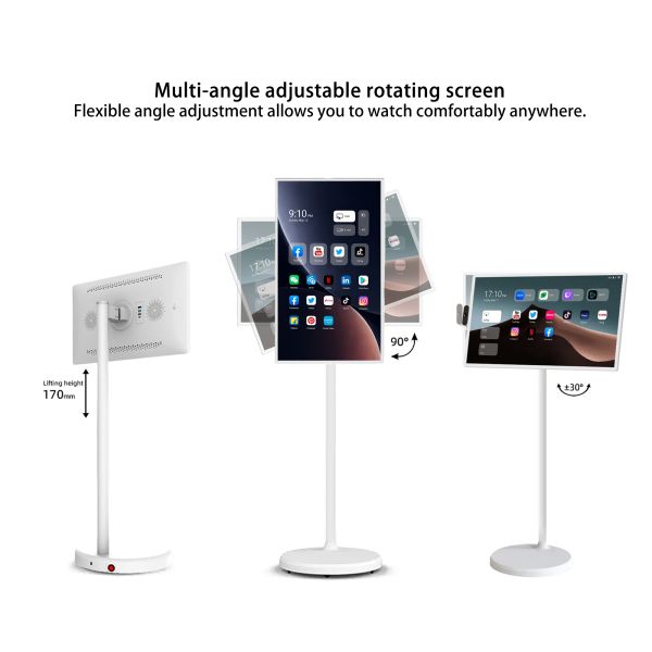 MJK 21.5 Full Color Portable Capacitive Touch Screen LCD for Retail Exhibition Education Indoor Wireless Share OEM Animation