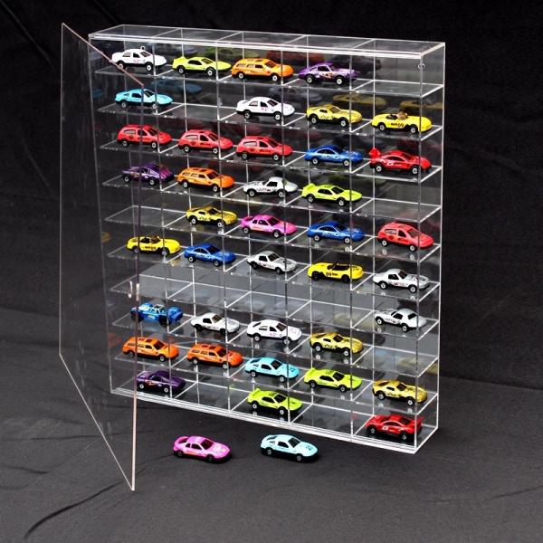 50 Grid  Custom Acrylic Showcase Display Case Car Model Display Rack Cabinet Toys Organizer
