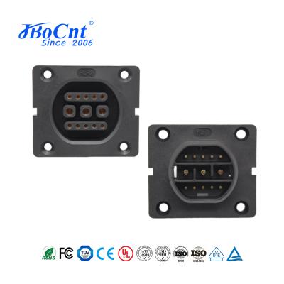 IP67 3+10 pin power signal stacking connector, quick lock electric bicycle battery connector