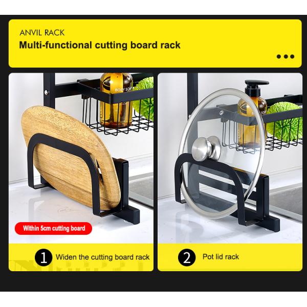 Customized Logo Kitchen Organizer Plate Tableware Drainer Dish Drying Rack Organizer