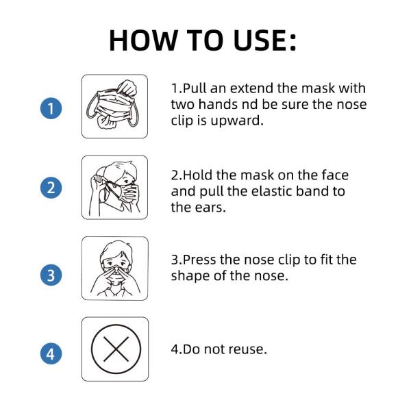 Full Stock Masks Dustproof Facial Protective Cover Disposable 3 Ply