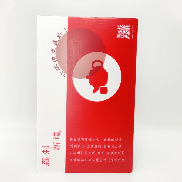 Flexo Corrugated Plastic Packaging Boxes Tea Chest Packing 12000N/M