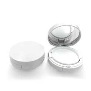 High End Elegant White Empty Cushion Foundation Case Leakage Proof