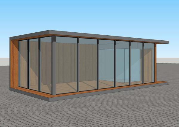 Fashionable Modern Prefab Houses / Beautiful Prefab Homes With PU Panel Exterior