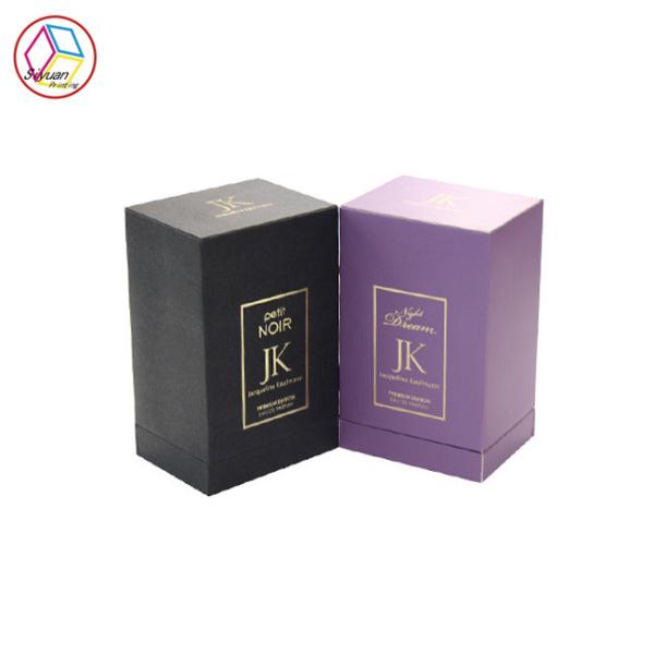 O boutique perfuma caixas de empacotamento, placa dourada da caixa luxuosa do perfume