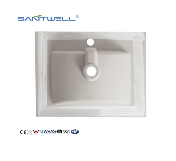 Chaozhou Cheap Price AC8003-60 Top Quality Sanitary Ware Bathroom Sink Wash Basins Cabinet Sinks