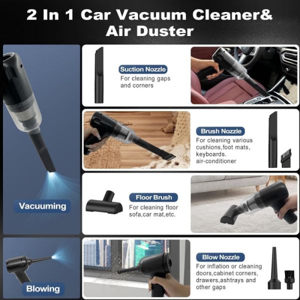 Portable Mini Cordless Vacuum Cleaner Handheld USB C Rechargeable Vacuum Cleaner