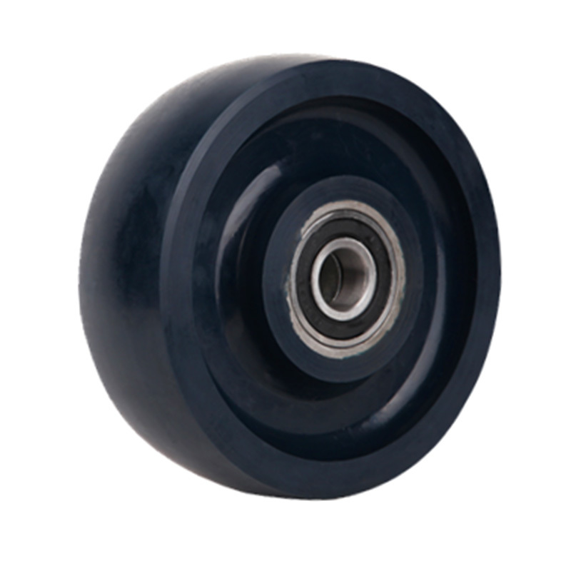 High-Strength Polyurethane  PU On Steel Hub  4 Inch To 12 Inches Heavy Duty Industrial Caster Solid Pu Wheel-Plain Roller  65 Shore D