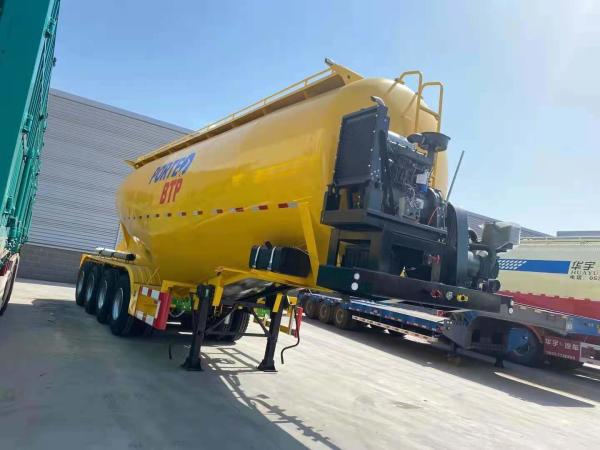 50t-70t Load Capacity 12 Tire Number Fly Ash Cement Powder Tank Truck