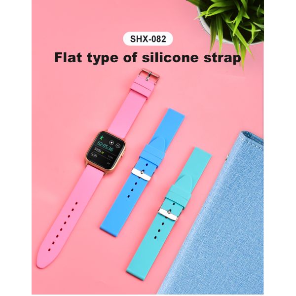 Smooth Surface Silicone Watch Band · 18–24mm | OEM/ODM - China Wholesaler SHX