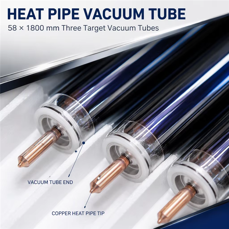 Pressurized Compact Type Stainless Steel Inner Tank Solar Water Heater Heat Pipe Solar Geyser