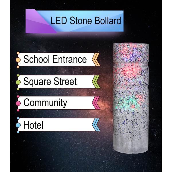 Палы камня искусства Dura гранита СИД Shinning каменный блокатор шарика освещают наши жизни