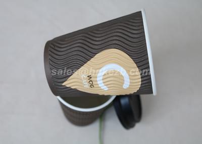 PLA 16oz Customized Disposable To Go Coffee Cups With Lids Double Wall