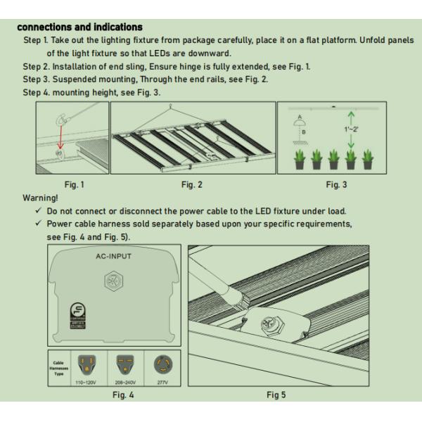 1200w Внутренние лампы для выращивания растений Республика 120 градусов угол луча