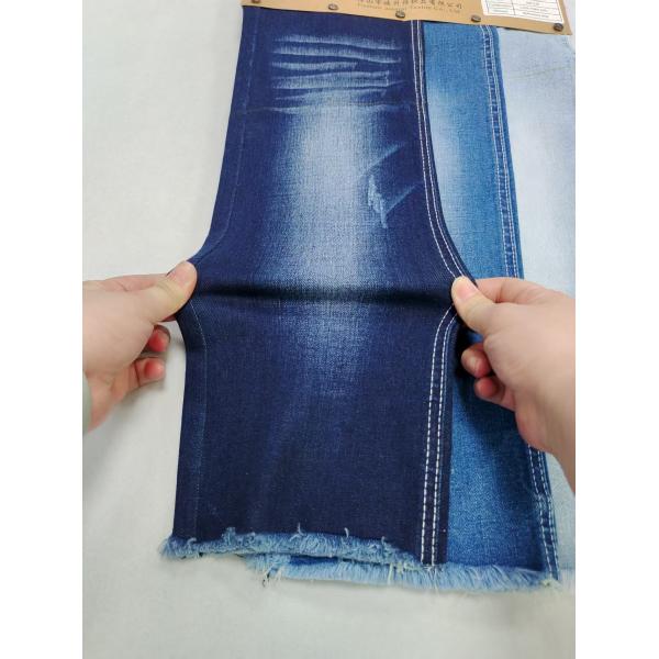 Tela de mezclilla elástica índigo oscuro 70% algodón 10oz 170-172cm para jeans de mujer