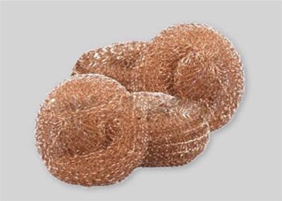 Soft Safety Knitted Copper Cleaning Mesh 6mm-40mm Thickness High Temperature Resistance