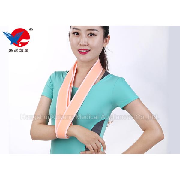 Pink Easy Wear Medical Arm Sling , Child Arm Sling For Rotator Cuff Surgery