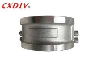 Stainless / Carbon Steel Dual Plate Check Valve Metal Hinged Wafer Style DN50~DN600