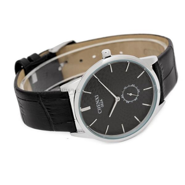 062A Your Logo Customized Watch OEM Watch Wholesale Genuine PU Leather Watch Unisex Watch