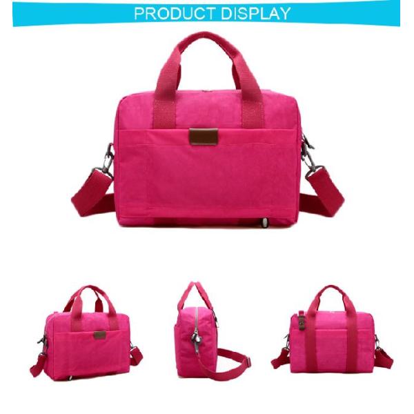 Царапина сумок ноутбука офиса простого холста девушки красная - доказательство и Дурабле