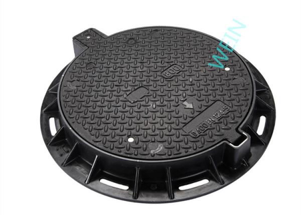 EN124 Standard Round Cast Iron Manhole Cover For Municipal L Construction