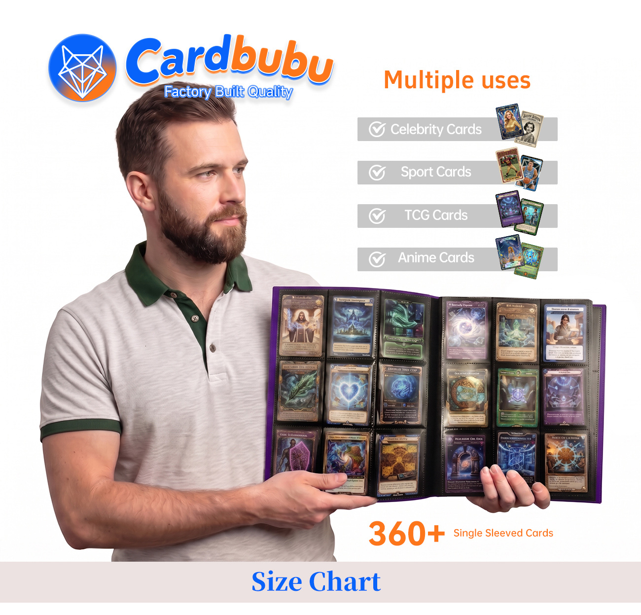 Card Binder 9 Pockets Trading Card Collection Binder Yugioh MTG TCG Manufacturer