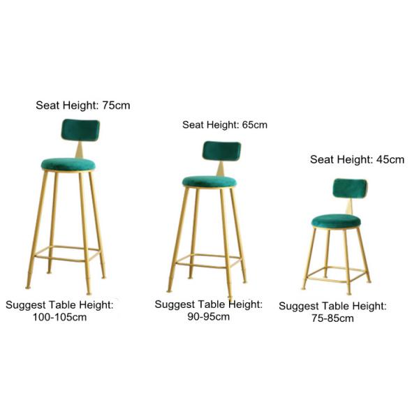 Барные стулы бархата 30 дюймов серые черные установили 2 дом металла золота 3 завтраков