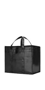 Foldable Insulated Shopping Bags Groceries Sturdy Zipper Washable Stands Coller Bag