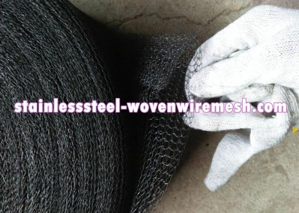 High Tensile Strength Stainless Steel Wire Mesh Screen Dark Gray Acid Resistance