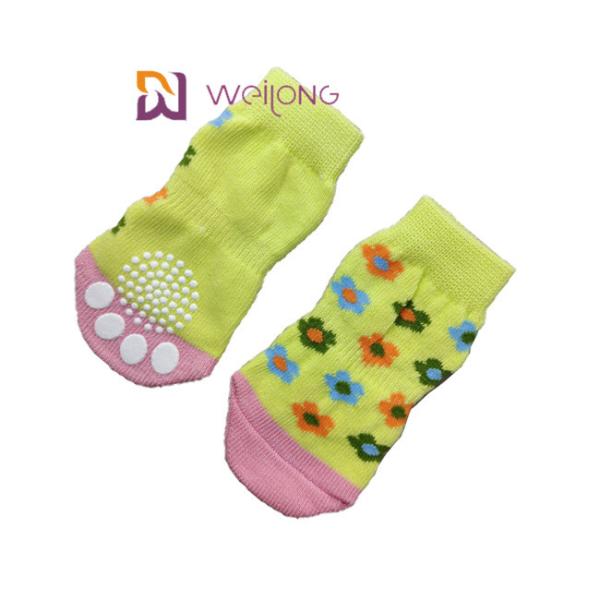 Выскальзывание любимца анти- вяжет носки Socks&Cat собаки с резиновым протектором лапки подкрепления