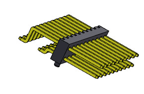 ТИП 2 *2PIN строки SMT соединителя 2.00mm заголовка Pin одиночное к 2*40PIN H=2.00MM