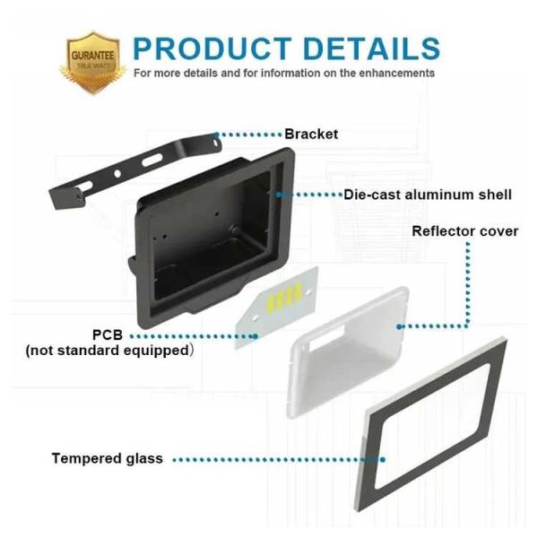 High Power 50W 100W IP65 LED Flood Light for Outdoor Stadium Lighting Wireless Color White