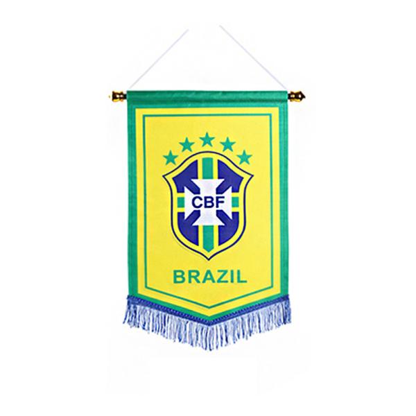 OEM Decorative Hanging Sports Pennants SGS Certification For Advertising