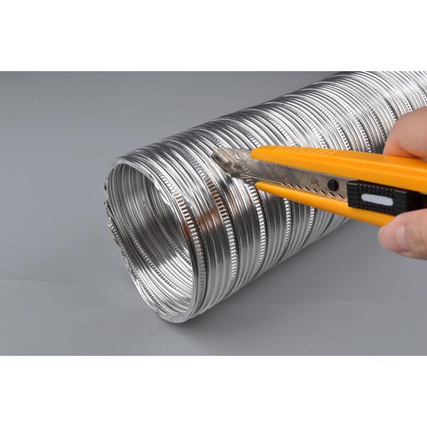 0.08-0.2 Mm Thickness Semi Rigid Aluminium Ducting , Fire Resistant HVAC Air Ducts