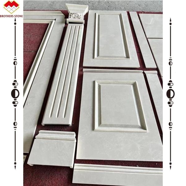 2.6-2.7 Density Marble Wall Relief Stone Carving Elegant Design for Villa Decor