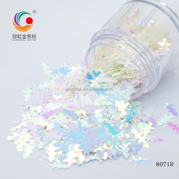 Red Loose Makeup Chunky PET Glitter Powder Bulk For Christmas Tree Decoration