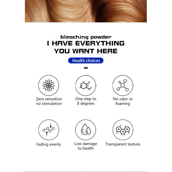 Gentle Hair Bleach-Optimal Developer Blend, Chemically Treated Hair Friendly, Long-Lasting Lightening