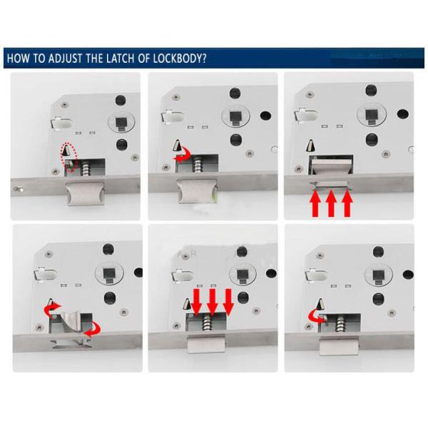 Сатин Никель Хром Входная дверь Мортиза замка 35-70 мм Толщина двери