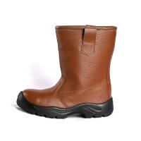 Chaussures de travail de haute coupe brunes pour travaux lourds chaussures de sécurité pour hommes de longue durée EU 36-47
