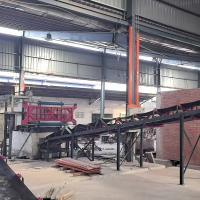 Extrusora de mezcla de plantillas frontal en la planta de proceso de fabricación de ladrillos